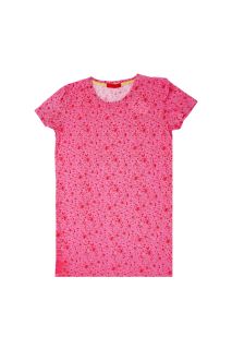 Pink Color All Over Printed Long T-Shirt